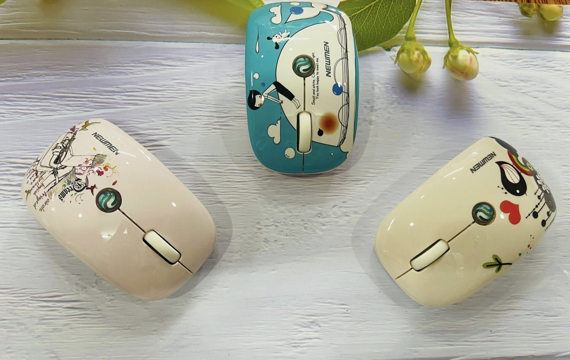 Chuột máy tính không dây Newmen F200 Baby whale - Chim sơn ca