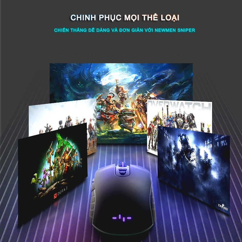 Chuột máy tính có dây Gaming Newmen Sniper-Marksman - Ảnh 3